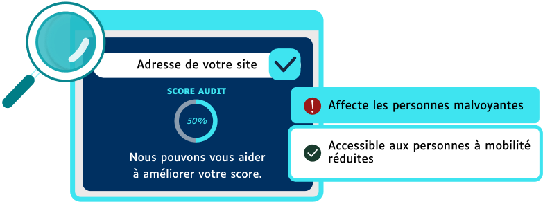 Illustration 1 : entrez l'adresse de votre site pour un premier résultat
