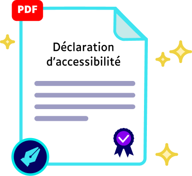 Illustration 3 : obtenez votre déclaration d'accessibilité sous PDF